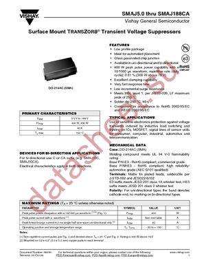 SMAJ58CA-E3/61 datasheet  